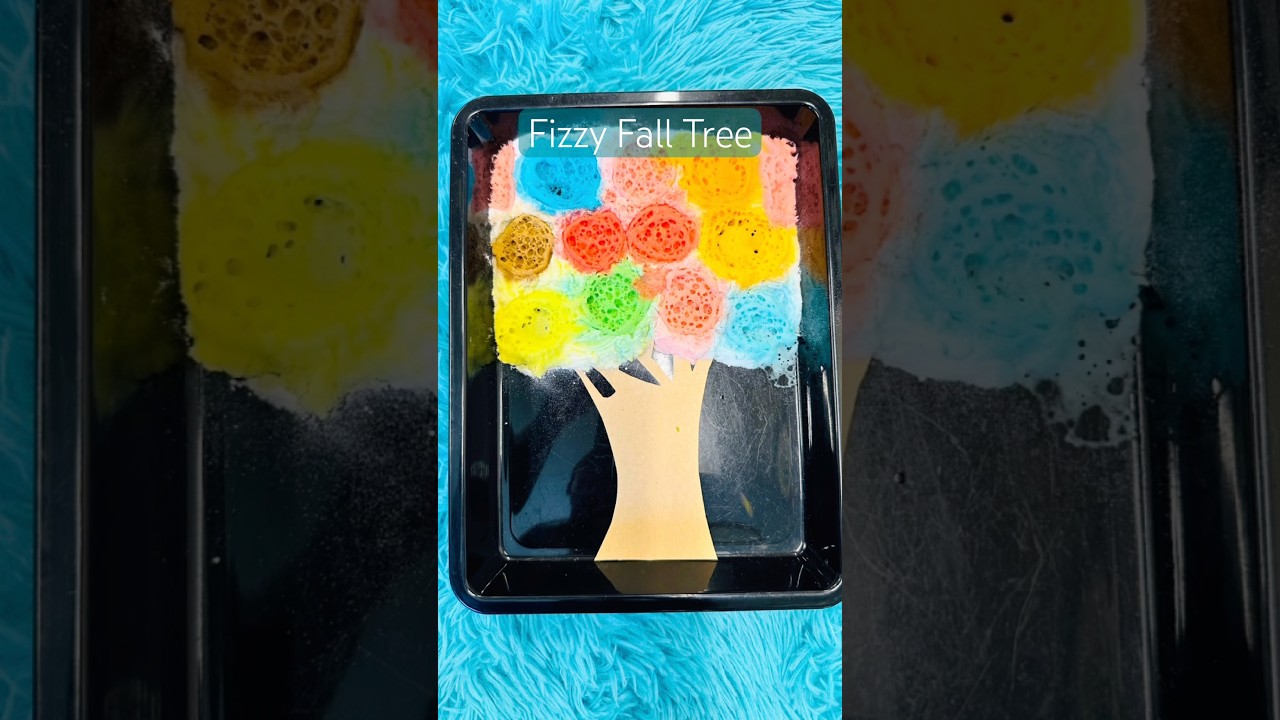 Drop colored vinegar on baking soda tree & voila! #teachingcommunity #scienceexperiment