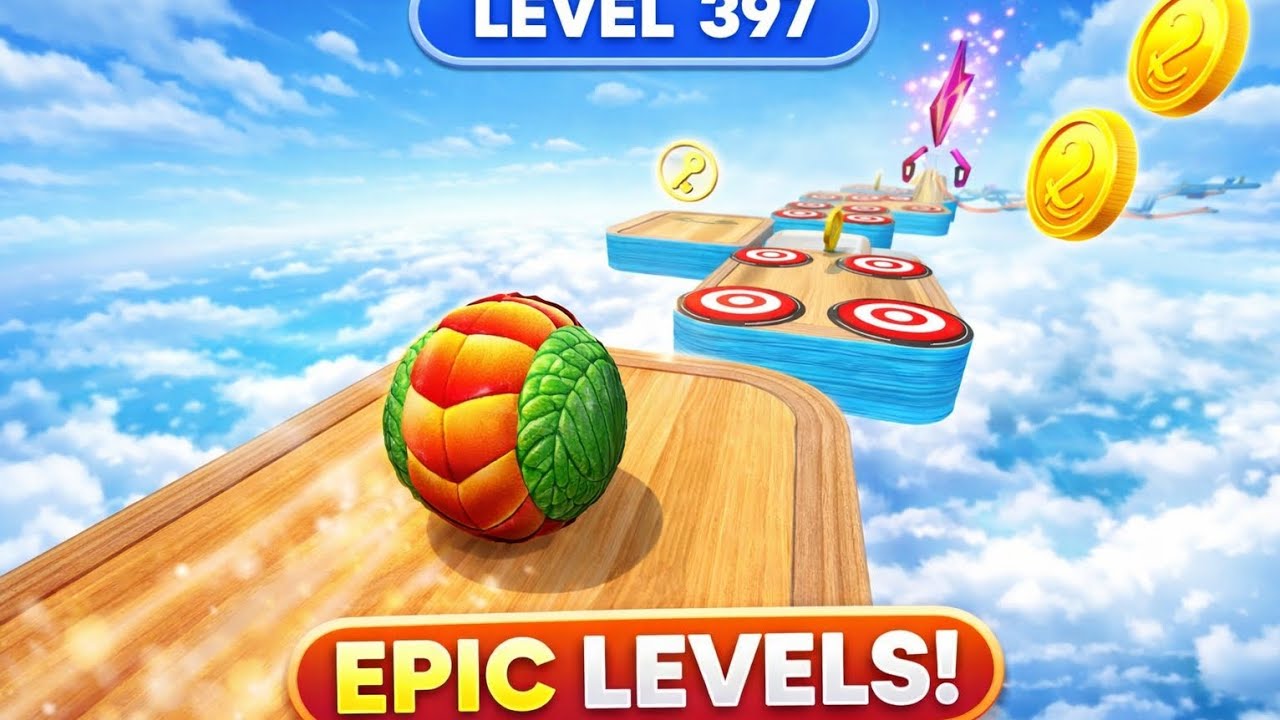 🏆 Target Platforms + Sky Road = Pure Chaos! | Going Balls Long Run🎮🕹️