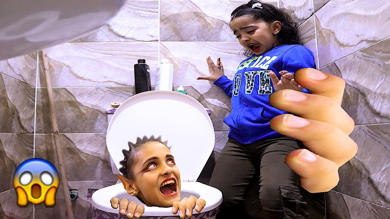 شبح فى الحمام 😱