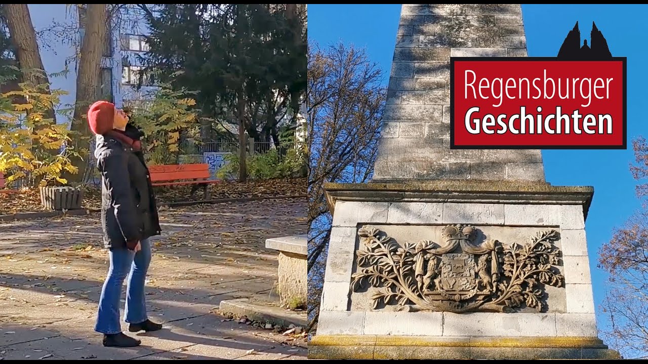 Der Obelisk in der Fürst-Anselm-Allee in Regensburg