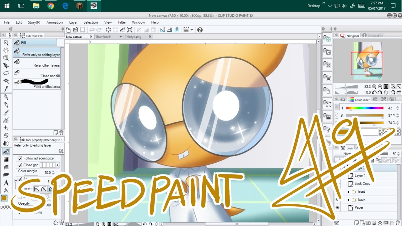 Puffed Alphys/Undertale (UT) + Powerpuff Girls (PPG) Speedpaint