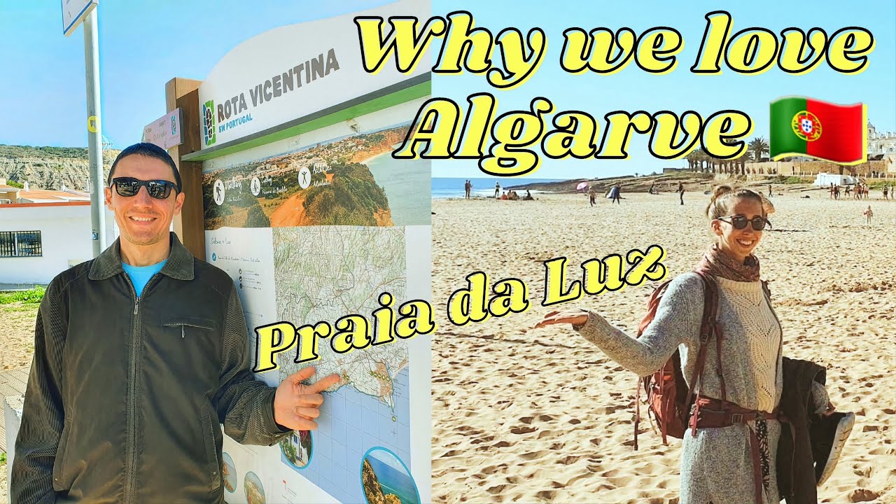 Beautiful Algarve 🇵🇹 Praia Da Luz has a great vibe & one of the best beaches in Portugal!