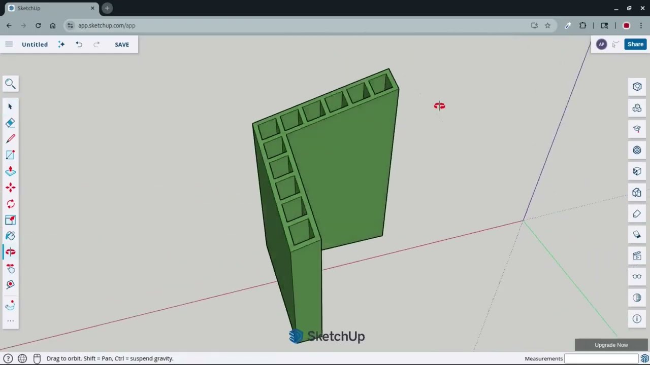 Intro To Sketchup Challenge 1: Rectangles, push/pull, copy/paste, intersect faces