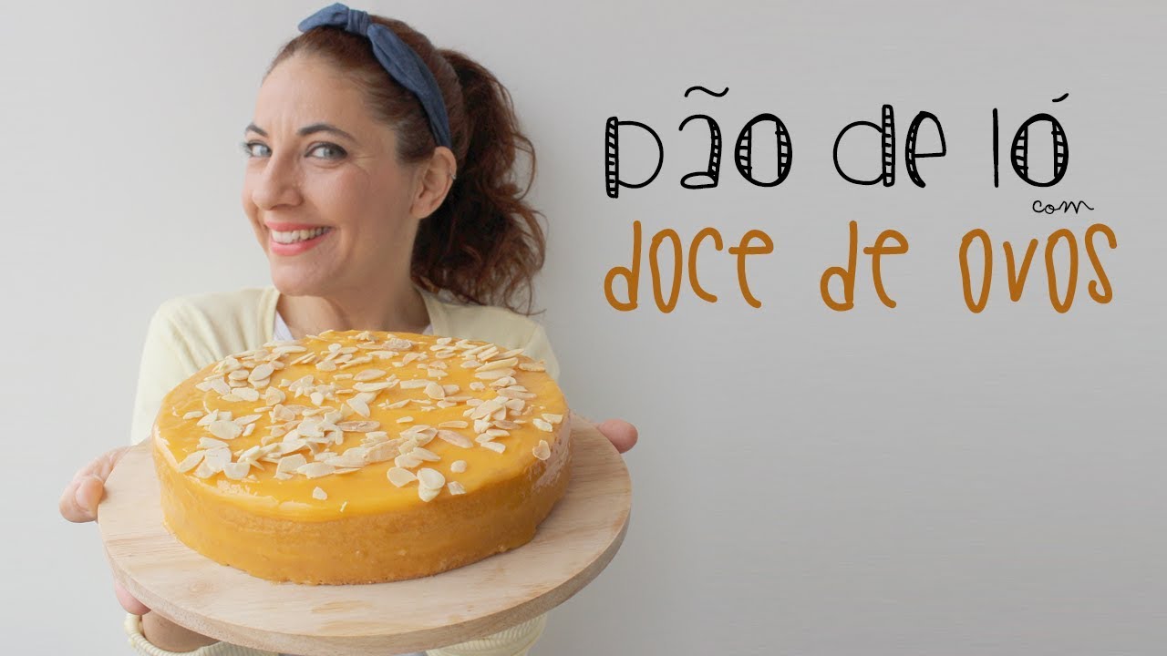 Bolo de Aniversário: Pão-de-ló com Doce de Ovos