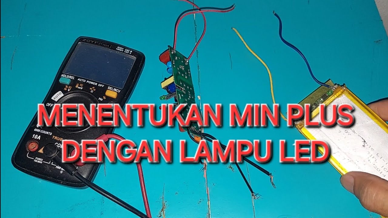 MENENTUKAN JALUR BATERAI MODUL RAKET NYAMUK DENGAN LAMPU LED