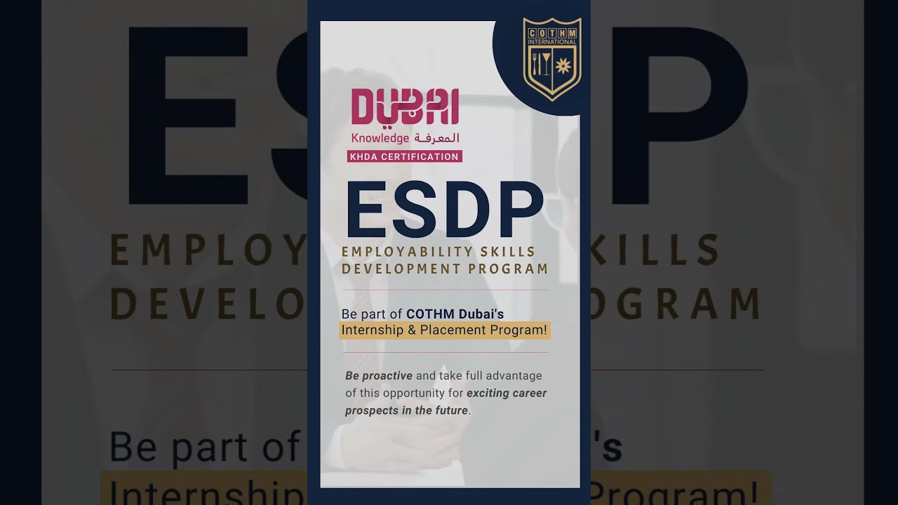 EDSP | Join COTHM Dubai's Internship & Placement Program!