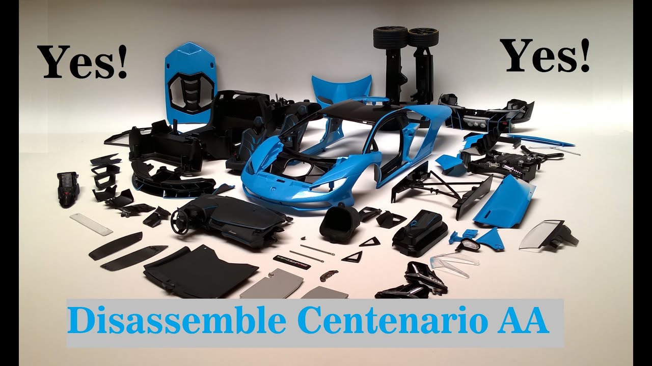 How to disassembly Lamborghini Centenario 1/18 Scale by Autoart