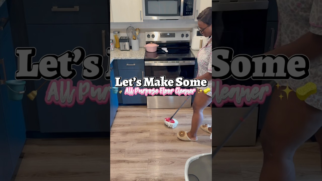 DIY Floor Cleaner That Works BETTER Than Name Brand 🧼✨ #CleaningHacks  #BudgetFriendly #CleanWithMe