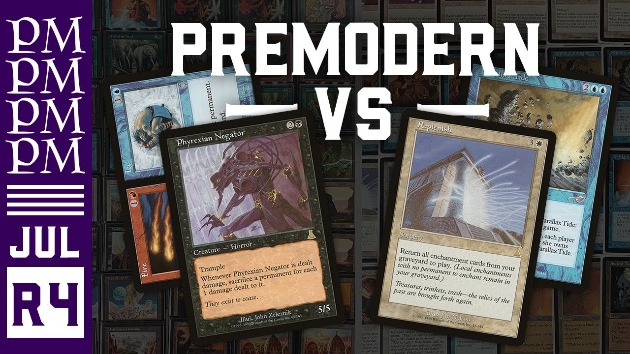 5C Gators vs UW Replenish - Round 4 - July Premodern MTG Tournament
