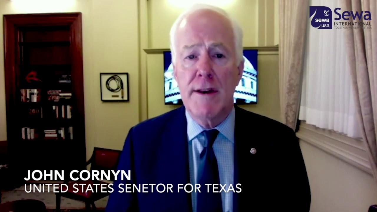 Senator John Cornyn Message on Sewa International