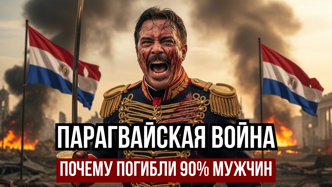 ВОЙНА, УНИЧТОЖИВШАЯ НАЦИЮ: Трагедия Парагвая и его 90% погибших мужчин