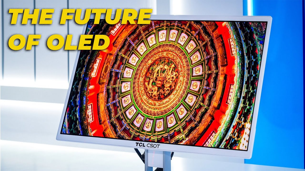 The FUTURE of OLED Displays - 4K RGB Inkjet Printed Oled Displays from TCL CSOT ( MWC 2025 )