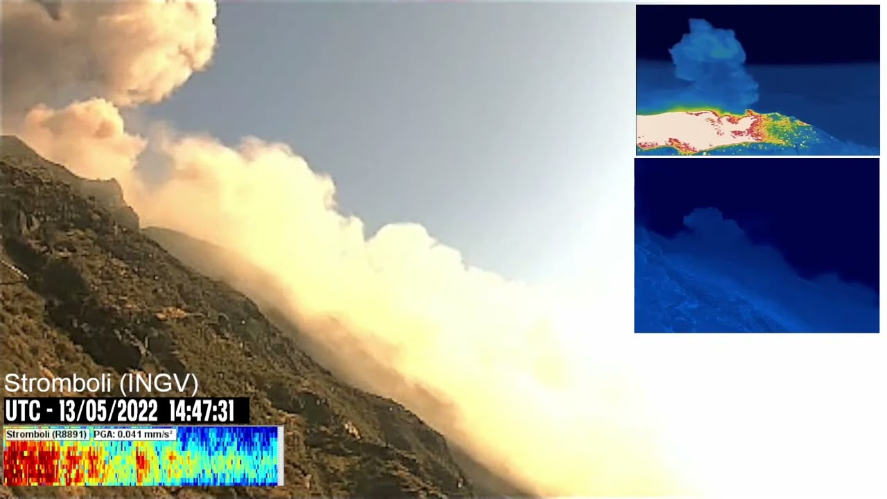 Stromboli minor eruption - 13/05/2022