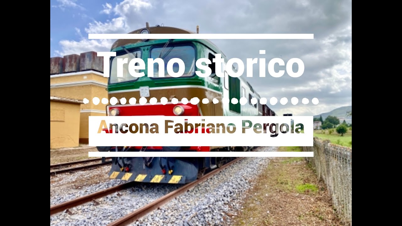 Treno storico Ancona Fabriano Pergola per la riapertura della linea