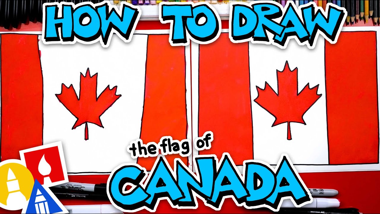 🇨🇦 How To Draw The Canada Flag - Happy Canada Day!