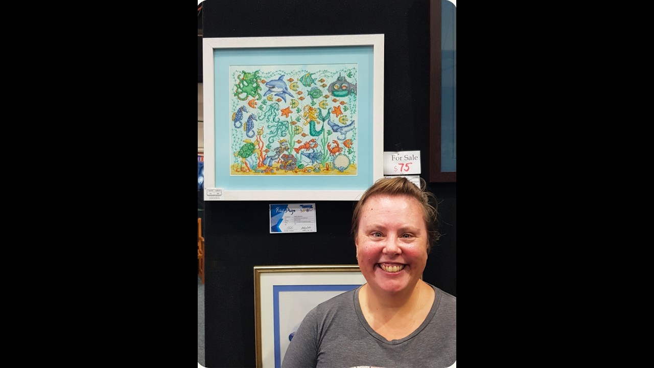 Flosstube 124 -  I came first! Plus, a February stitching update