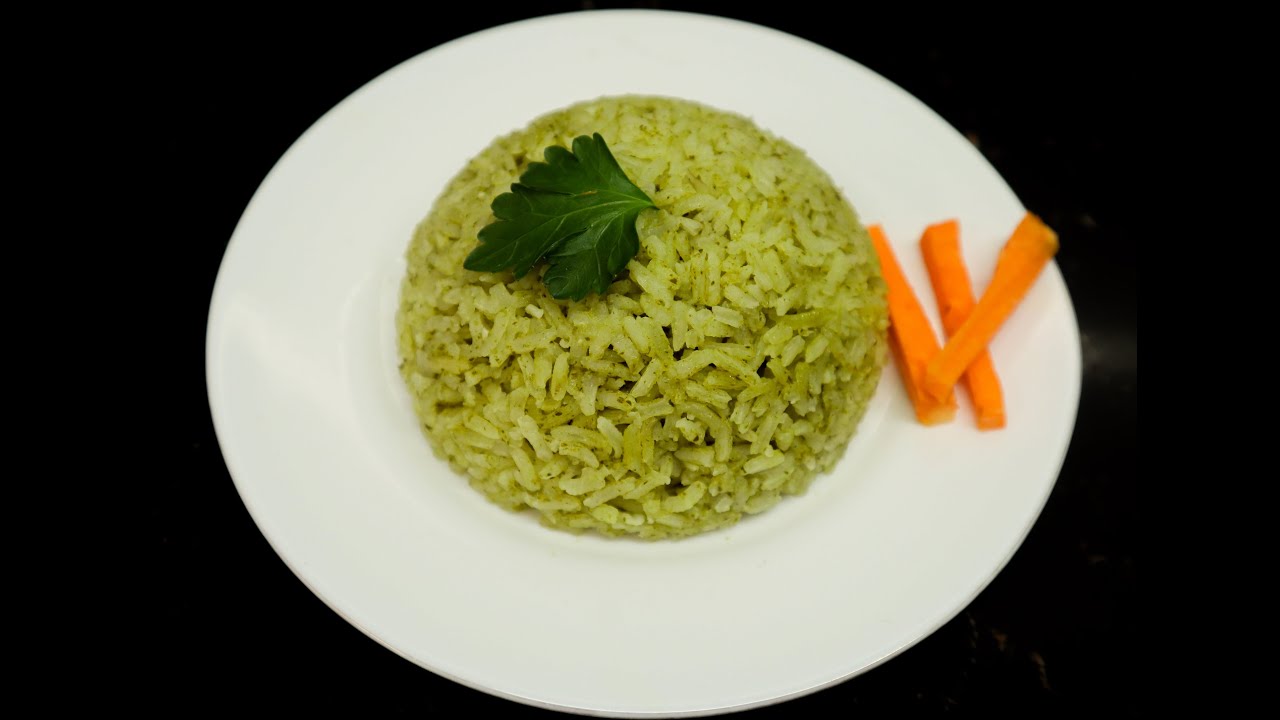 ARROZ VERDE (Al perejil) receta fácil y deliciosa