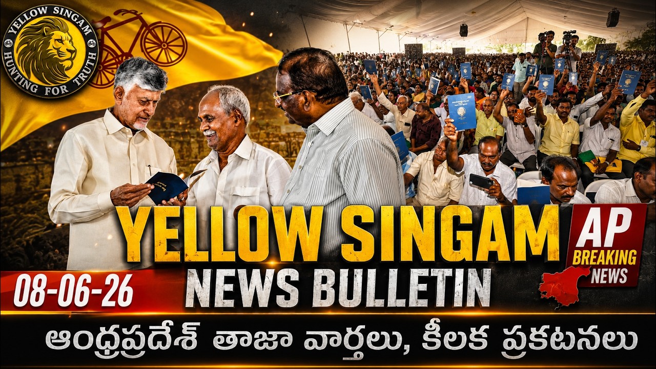 6 PM News Headlines | AP Breaking News Today | Yellow Singam | 08-06-2026