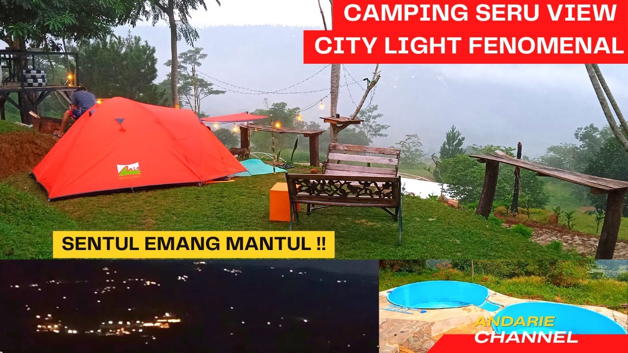 Camping mantul di KOLEGA PRIORITAS JONGKON HIGHLAND ||View City Light keren abis ||Sentul, Bogor
