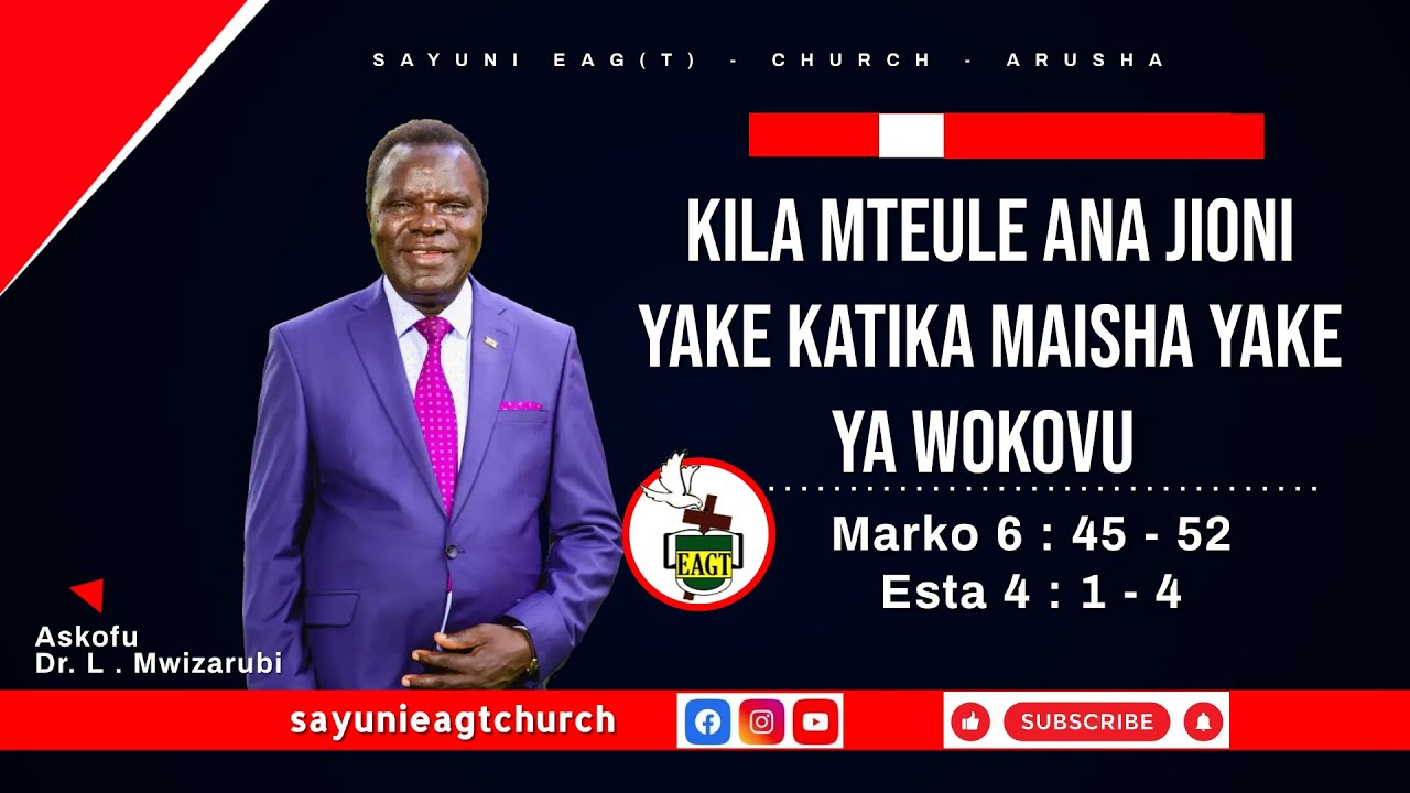 KILA MTEULE ANA JIONI YAKE KATIKA MAISHA YAKE YA WOKOVU  | Askofu Dr. L . Mwizarubi