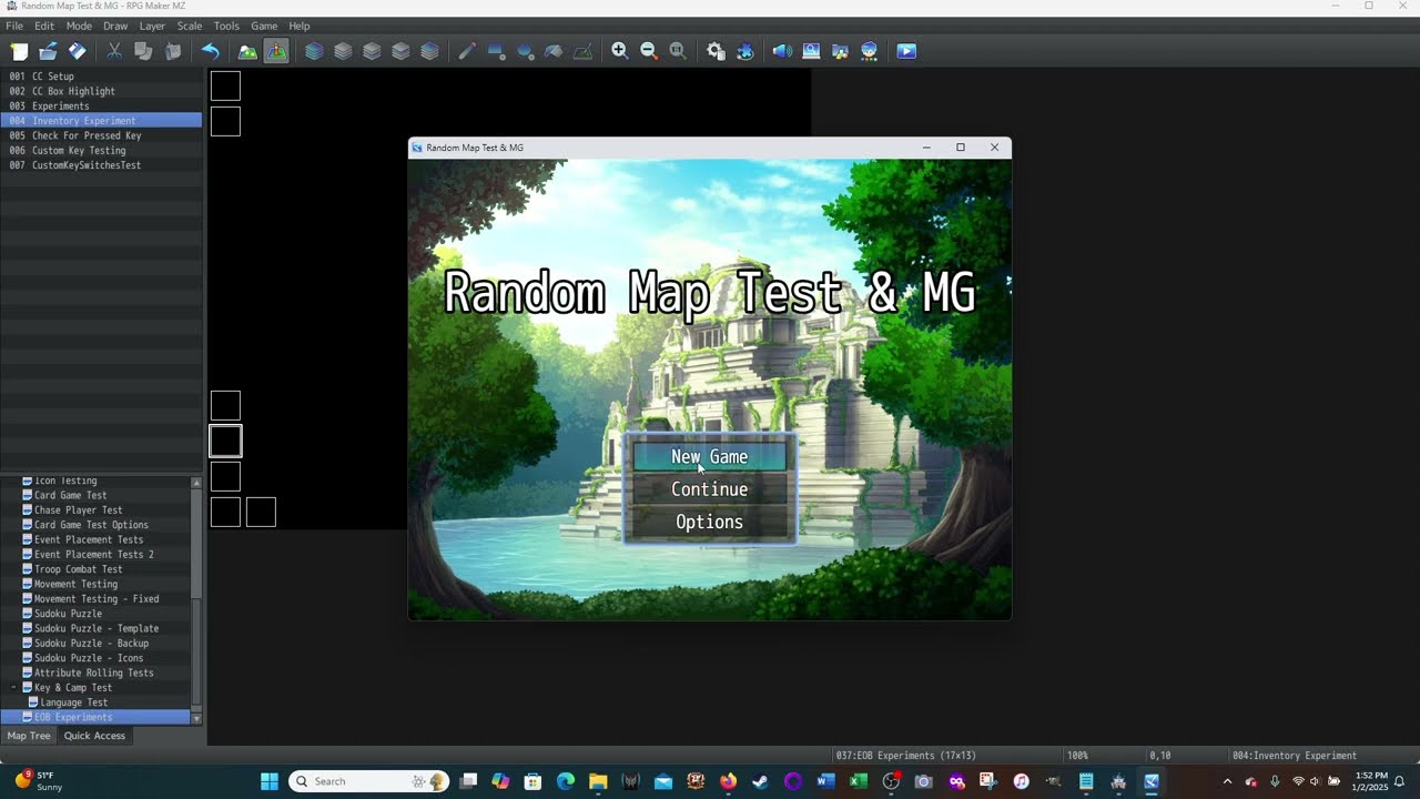 RPG Maker MZ Tutorial: Simple Key Mapping Plugin & Conditional Branch Example Event