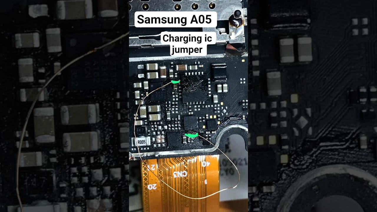Samsung A05 charging ic bypass 100% working #charging #a05 #repair