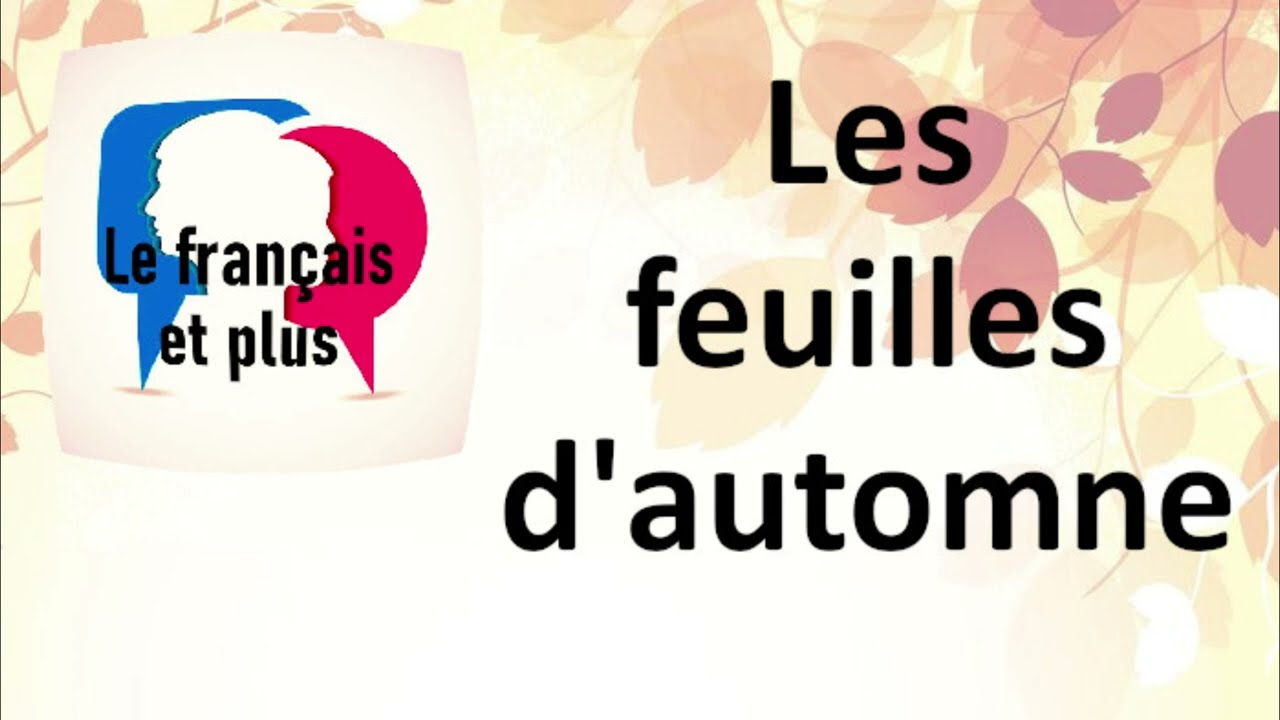 Les feuilles d'automne | cours FLE débutant