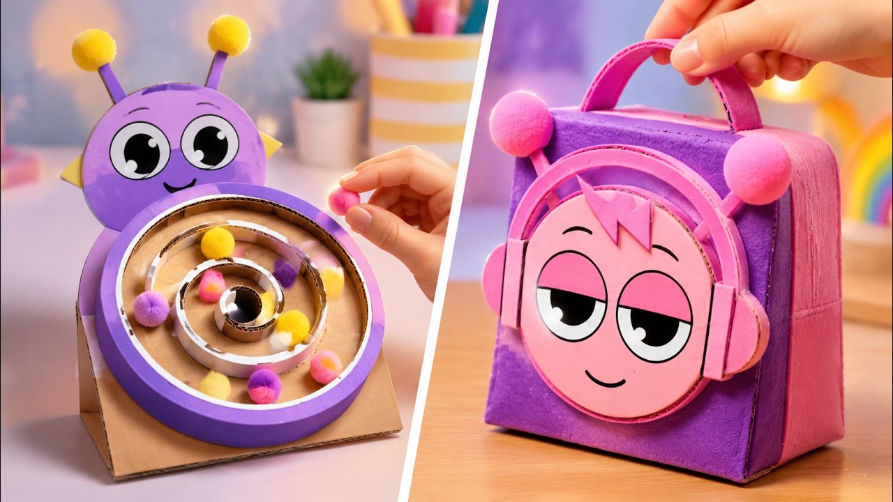Transformando Sucata em Arte! 🎨 DIY Sprunki Personagens de Papelão 💎