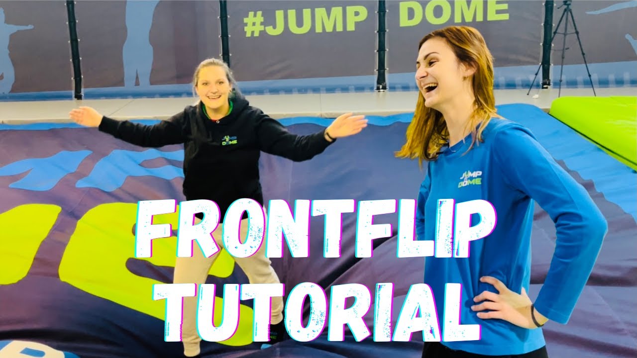 FRONTFLIP (Vorwärtssalto) lernen - Trampolin TUTORIAL I JUMP DOME 🤸‍♂️🤩