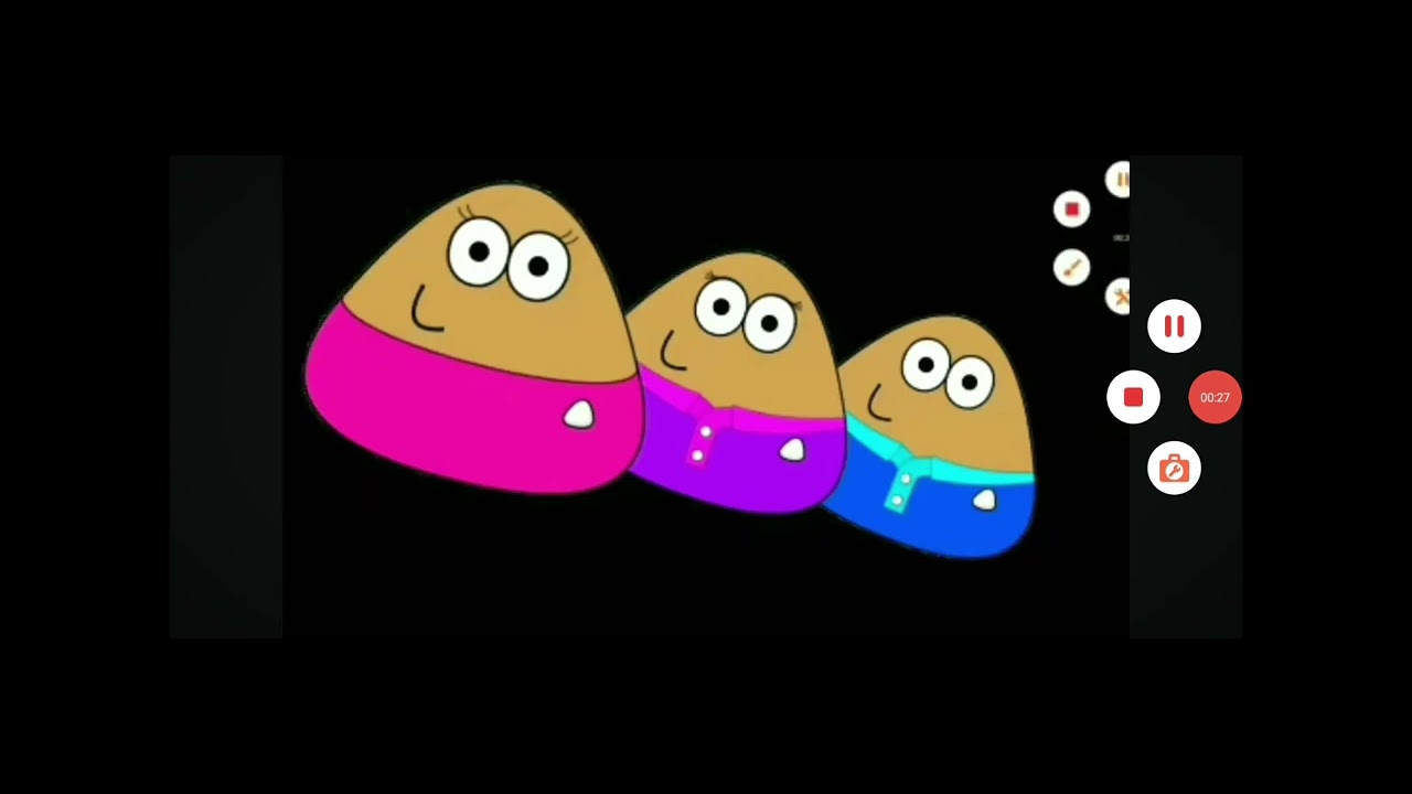 O Pou fez birra na hamburgueria