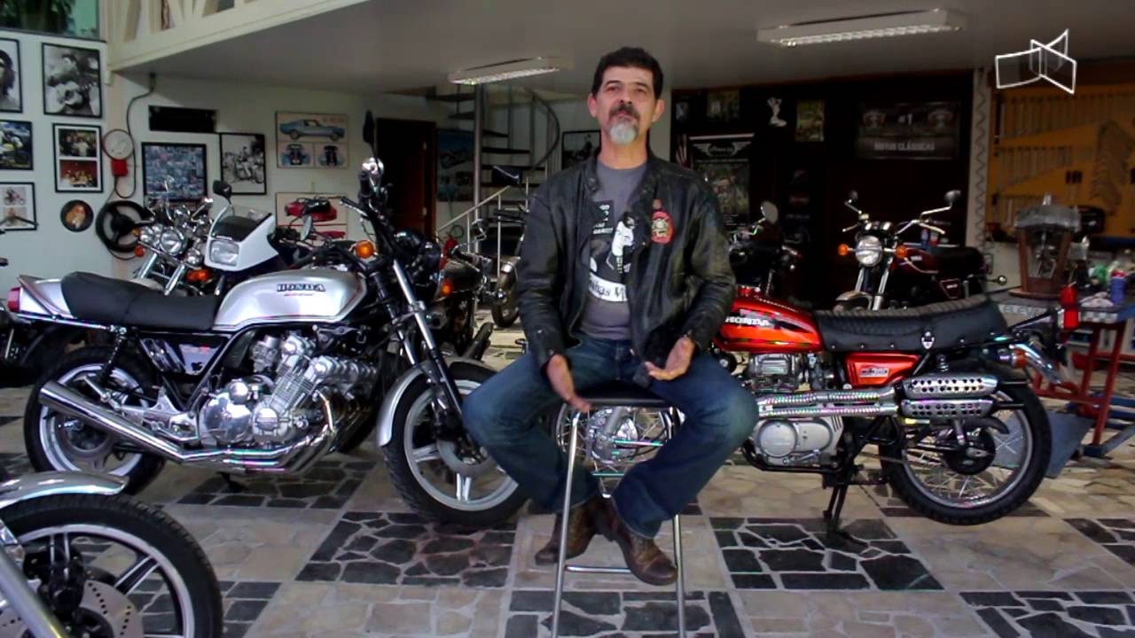 Colecionador tem quase 40 motos das décadas de 60, 70 e 80