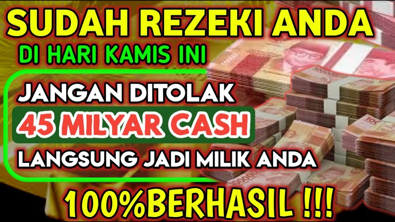 🔴SEMPATKAN 1 MENIT PUTAR, UANG BENAR2 DATANG SENDIRI KERUMAH,DOA KEJAYAAN PALING MUSTAHA🤲🤲🤲