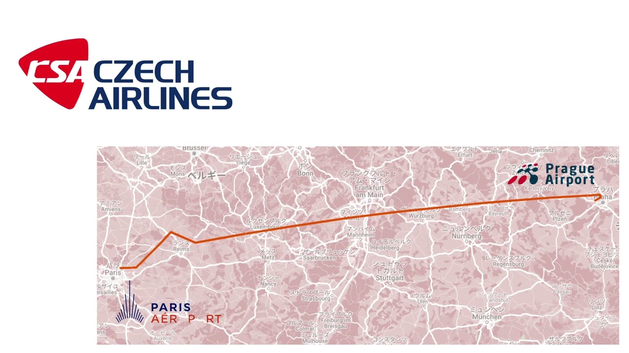 [Ozn&aacute;men&iacute; během letu] Česk&eacute; aerolinie Praha &rarr; Pař&iacute;ž
