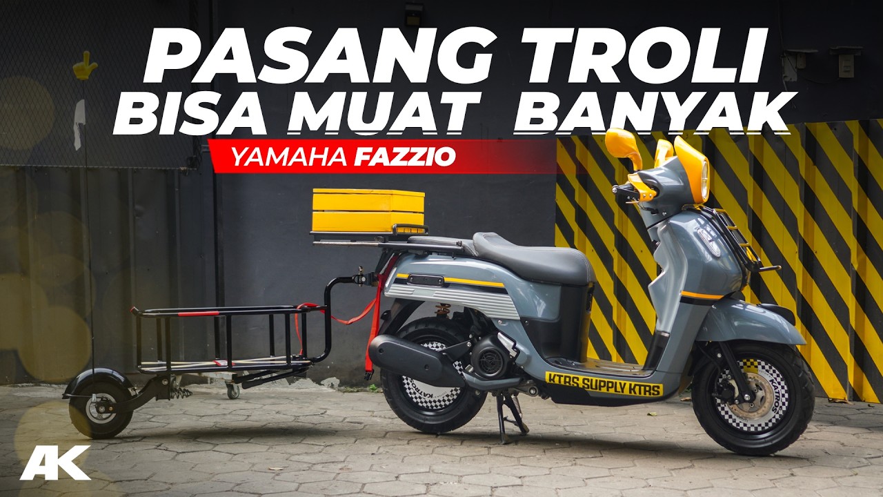 Modifikasi Motor Matic, Pasang Troli Di Yamaha Fazzio, Oleng Gak Ya?#AtenxKatros