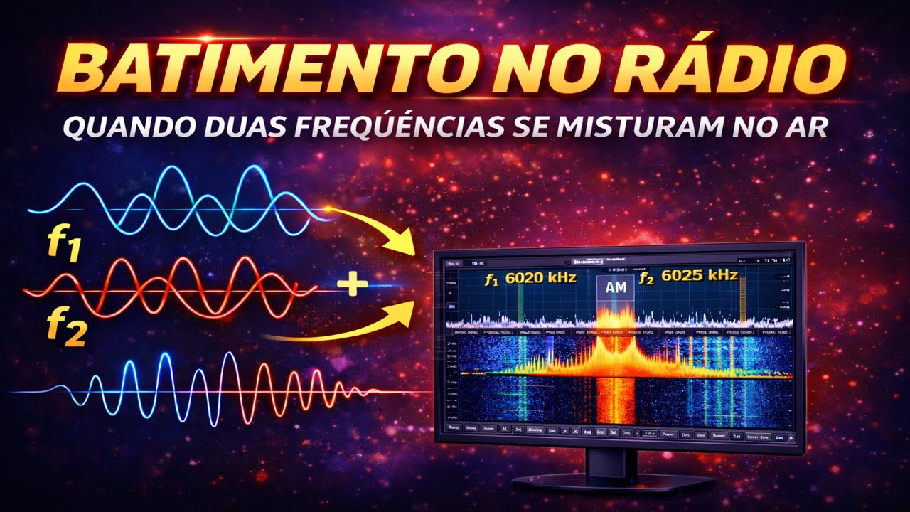 Batimento no Rádio: Quando Duas Frequências se Misturam no Ar