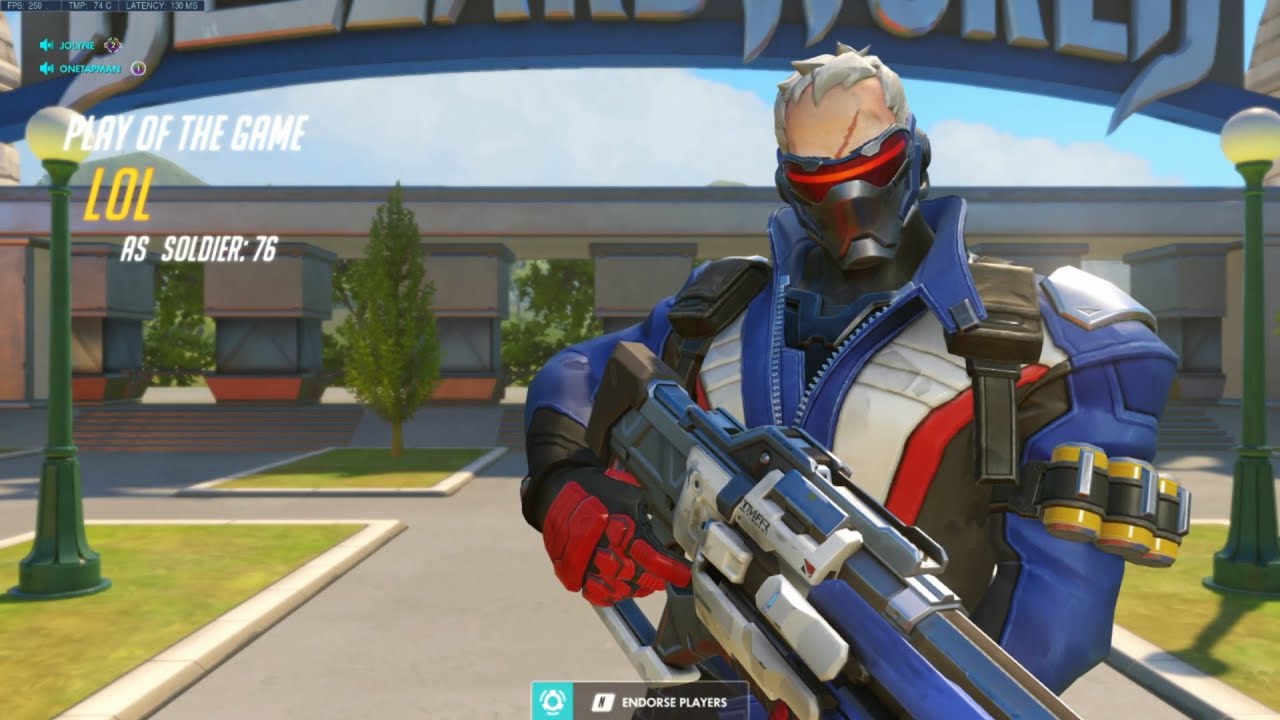 Overwatch Dafran Playing Buffed Soldier 76 = Easy Win For Sure -POTG-