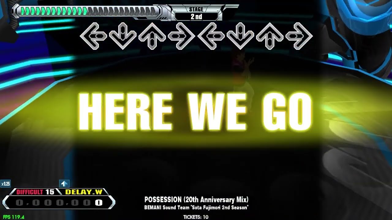【LV15】DDR / POSSESSION (20th Anniversary Mix） - DIFFICULT DOUBLE with handclap