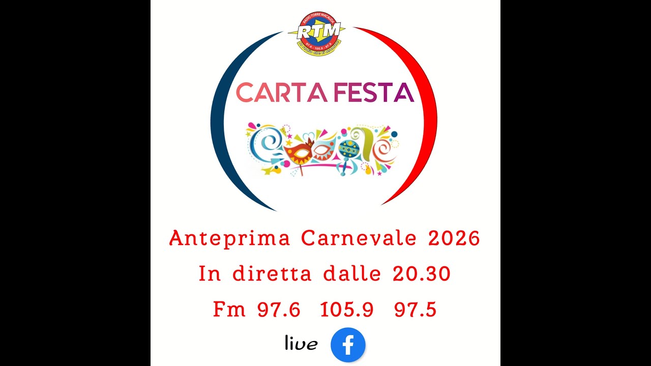 CARTA FESTA L'ANTEPRIMA DEL CARNEVALE DI SCIACCA 2026 2a puntata