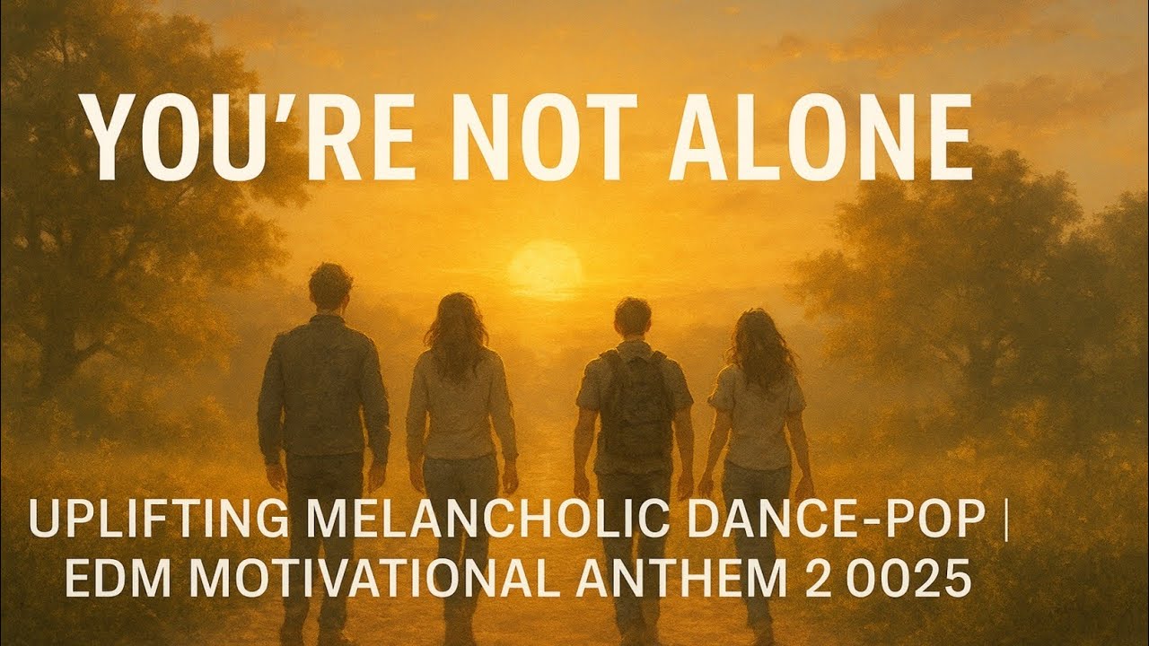 You're Not Alone – Uplifting Melancholic Dance-Pop | EDM Motivational Anthem 2025 (Official Audio)