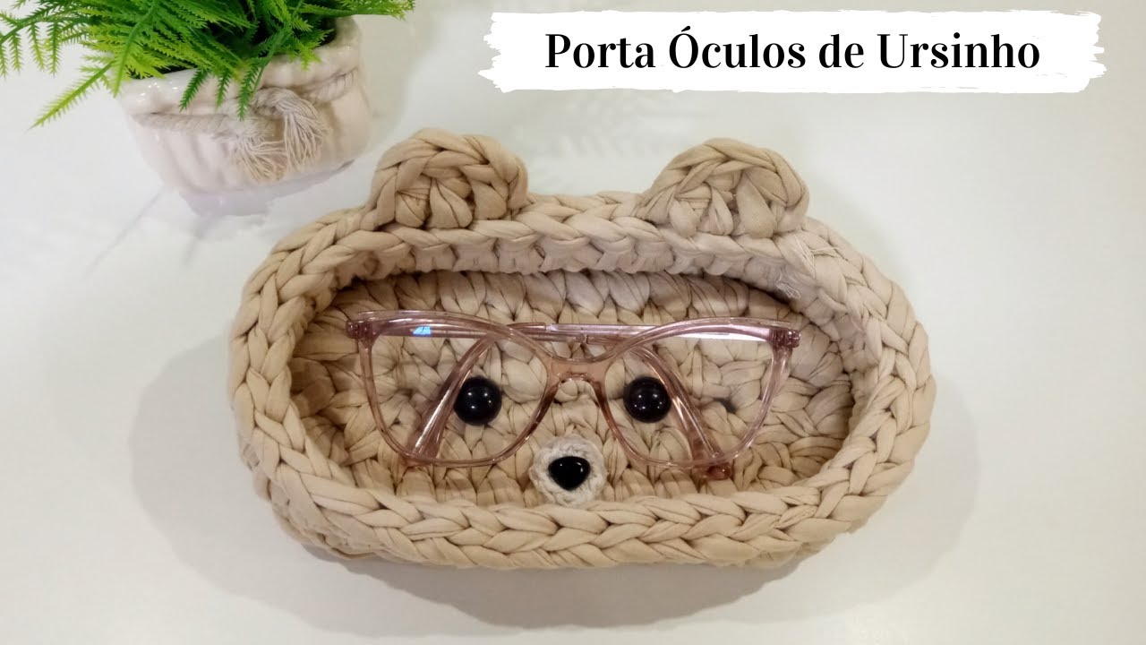 PORTA ÓCULOS DE URSINHO EM CROCHÊ | Passo a Passo | Por Mimos da Jô Tapetes e Trilhos