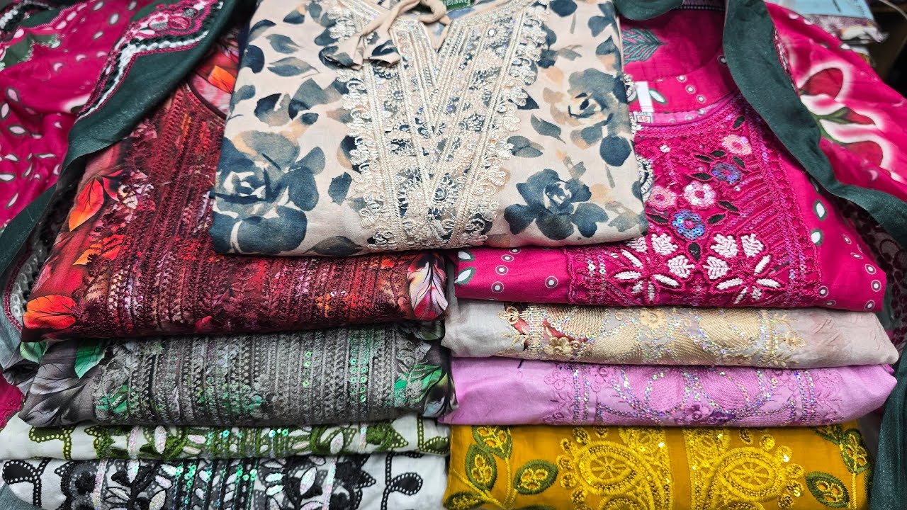 ঈদ স্পেশাল পার্টি ওয়ার রেডিমেড কটন থ্রি পিস। Eid collection luxury cotton readymade three piece 
