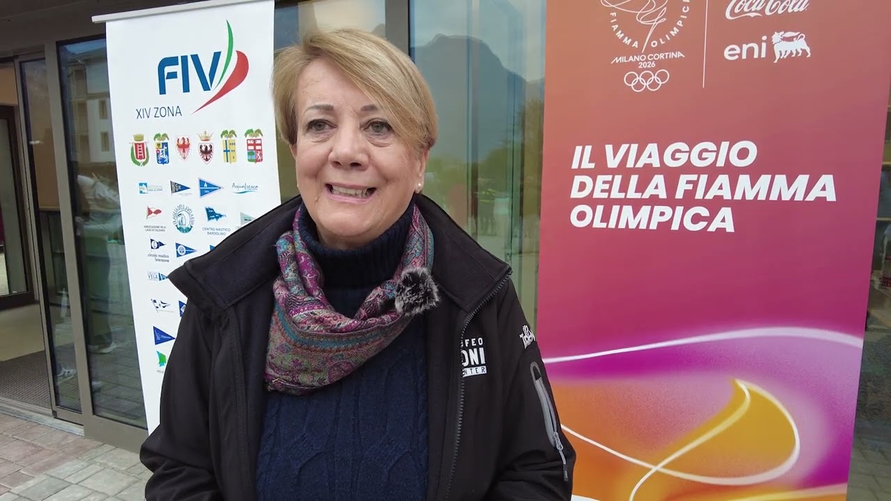 18 01 2026 Paola Mora Coni Trento fiaccola olimpica sul Garda Trentino