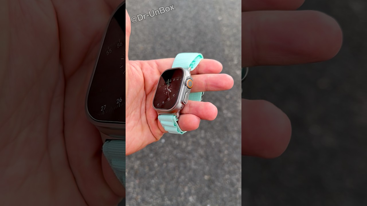 Apple Watch Ultra 3 with New Watch Face and Alpine Loop🩵 
