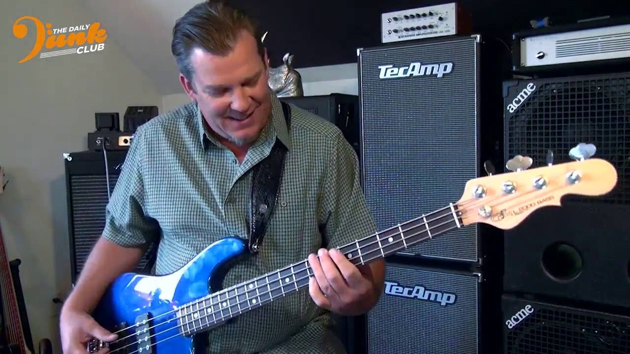 G&L L2000/Ampeg PF50T & Double Stop 10ths lesson - Andy Irvine
