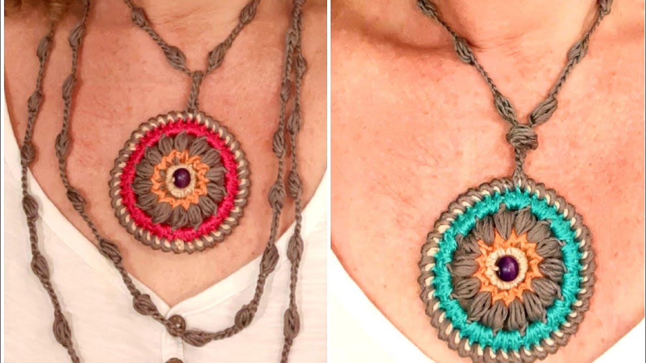 Crochet- Tutorial- Collana MANTRA. Stupenda 😉