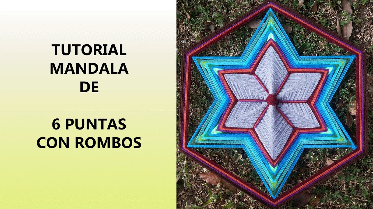MANDALA DE 6 PUNTAS CON ROMBOS