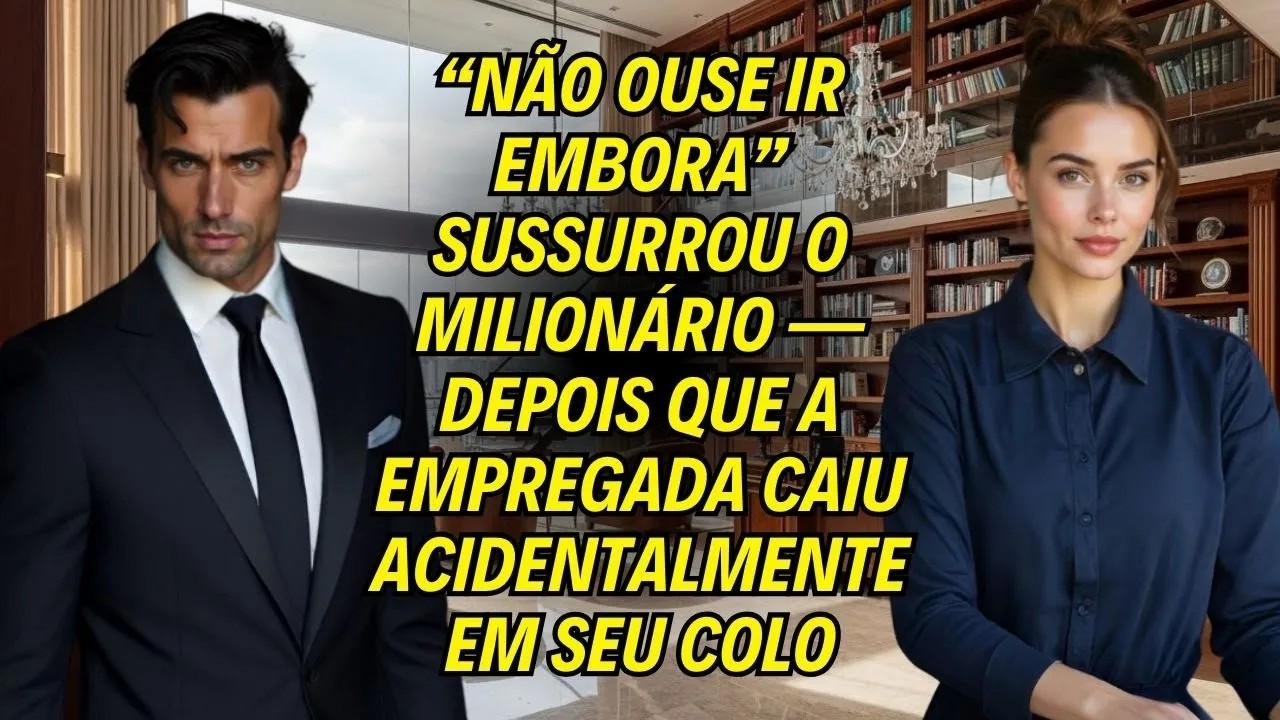“Não Ouse Ir Embora” Sussurrou O Milionário — Depois Que A Empregada Caiu Acidentalmente Em Seu Colo