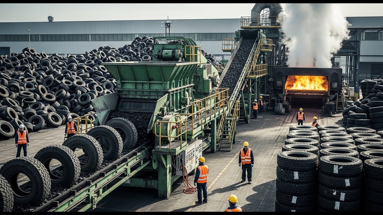 How It's Made: This Is How Old Tire Become New In Factory