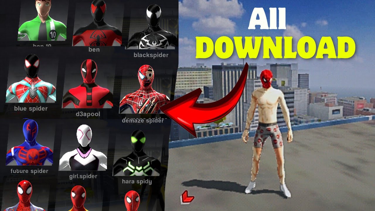 The right Way to Download all Suits in Spider fuser ⚡️ 😁