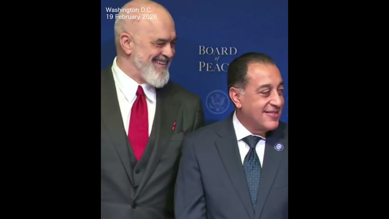 Trump's social moment as 'Board of Peace' members pose for family photo at inaugural meeting